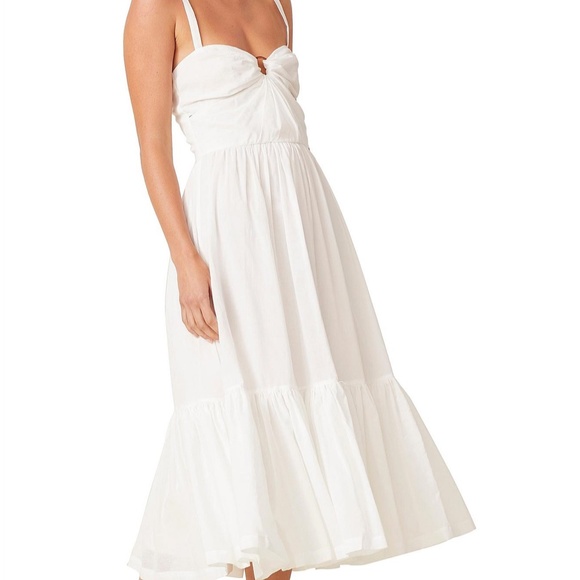 BNWT BEC & BRIDGE IVORY PUKA SHELL MIDI DRESS - SIZE 10 AU/6 US (RRP $300) - Picture 2 of 4